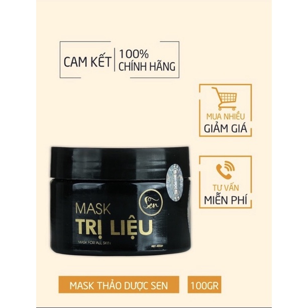 Mặt nạ trị liệu Sen - căng bóng da
