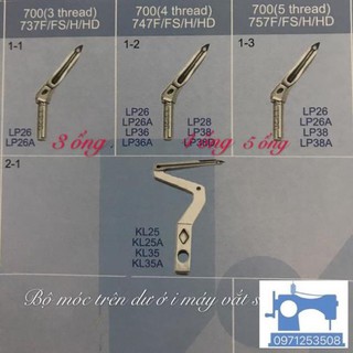 Bộ móc trên+dưới máy vắt sổ Siruba