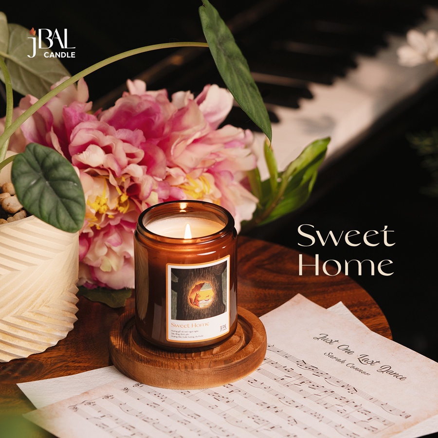 Sweet Home - Nến thơm Hương gỗ, vani ấm áp ngọt ngào