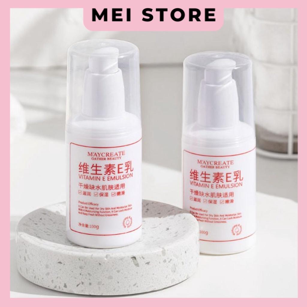 Sữa Dưỡng Ẩm Làm Trắng Da Maycreate Vitamin E Emulsion 100g