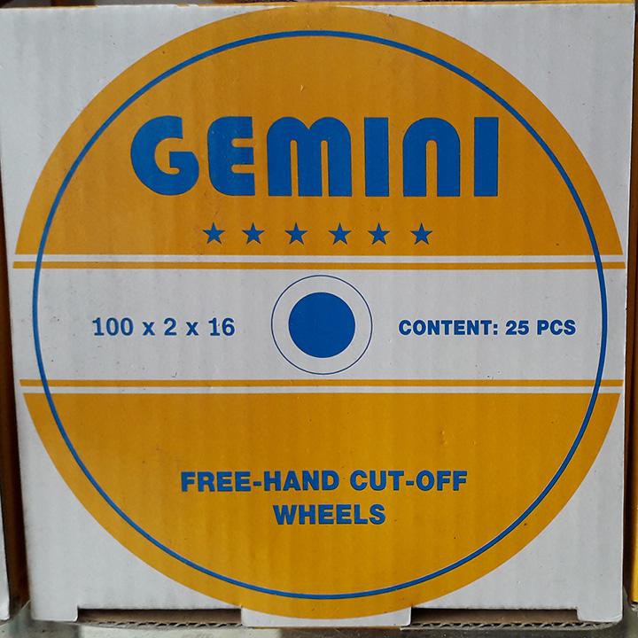 1 hộp Đá cắt Gemini 100mm-25 viên