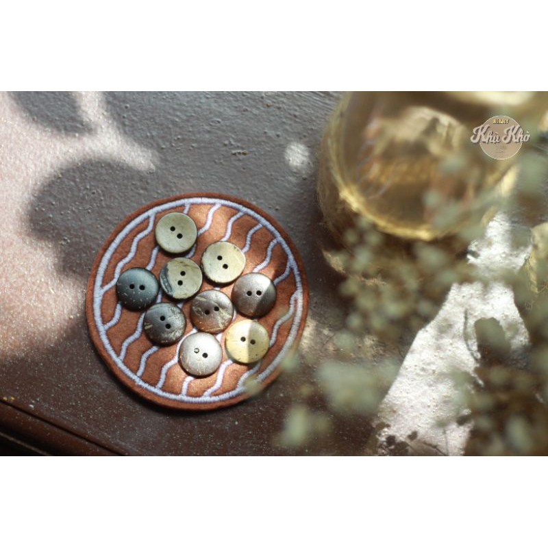 KHUY GỖ DỪA HANDMADE 18mm ( 10 chiếc )