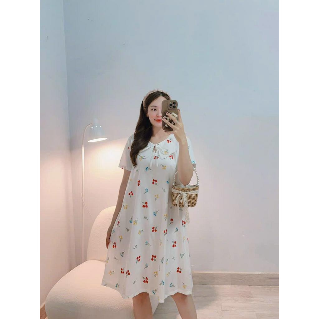 ĐẦM HOA BABY DOLL FORM DÁNG THOẢI MÁI- Hình shop chụp thật