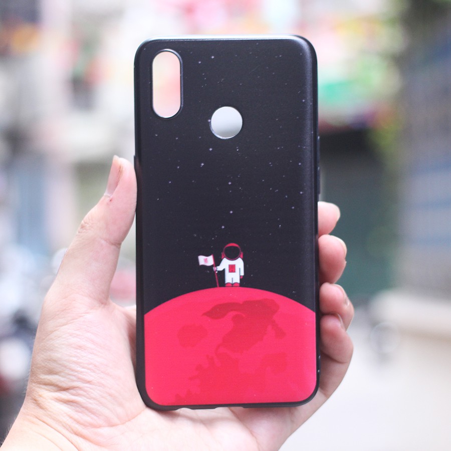 ỐP LƯNG REALME 3 DẺO ĐEN IN HÌNH PHẦN B