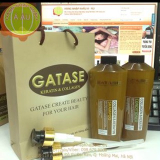 Cặp dầu gội xả phục hồi tóc hư tổn gatase 500ml