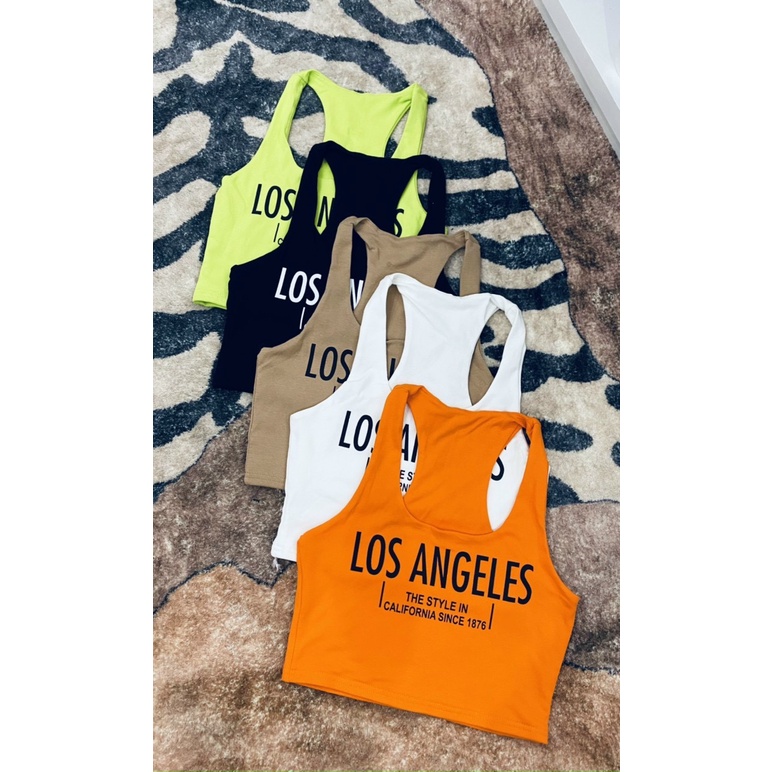 Áo Ba Lỗ 2 Lớp In Chữ Los