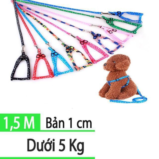 Dây dắt Mỏng 1 lớp kèm yếm dành cho thú cưng