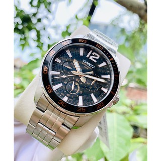 Đồng Hồ Nam Dây Thép Casio MTD-330D-1A3V