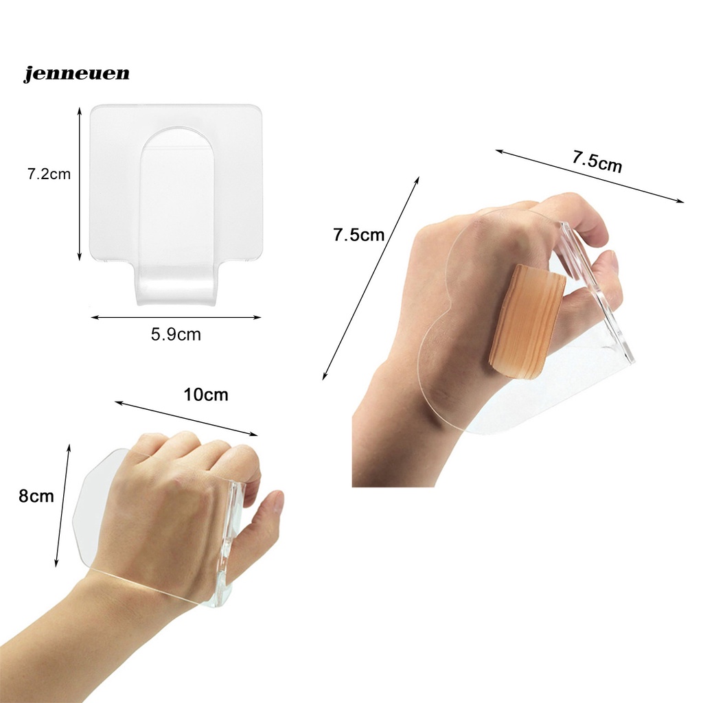 [Hàng mới về] Bảng trộn màu gel sơn móng tay bằng acrylic trong suốt mini nhỏ gọn cho trang điểm làm đẹp