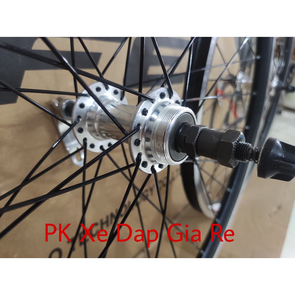 Bộ vành xe đạp 26 inch cao 3cm, Vành xe đạp bánh 26 inch đan sẵn sử dụng phanh V líp vặn