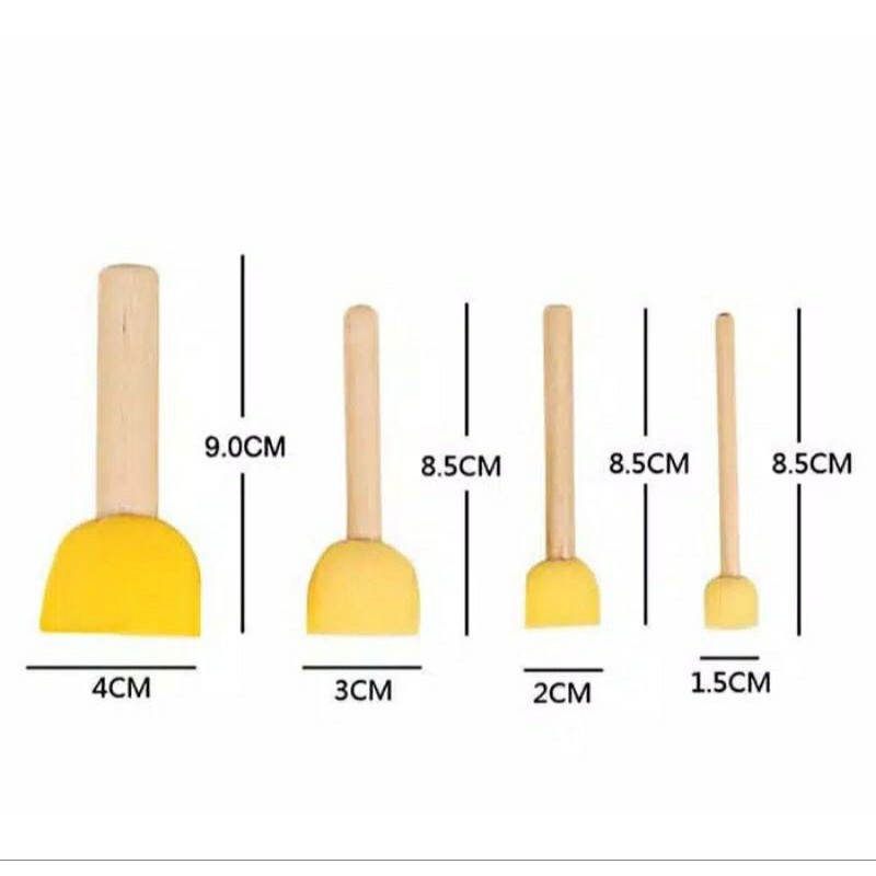 Bộ 5 cây chấm màu, dụng cụ vẽ chấm tròn cho bé