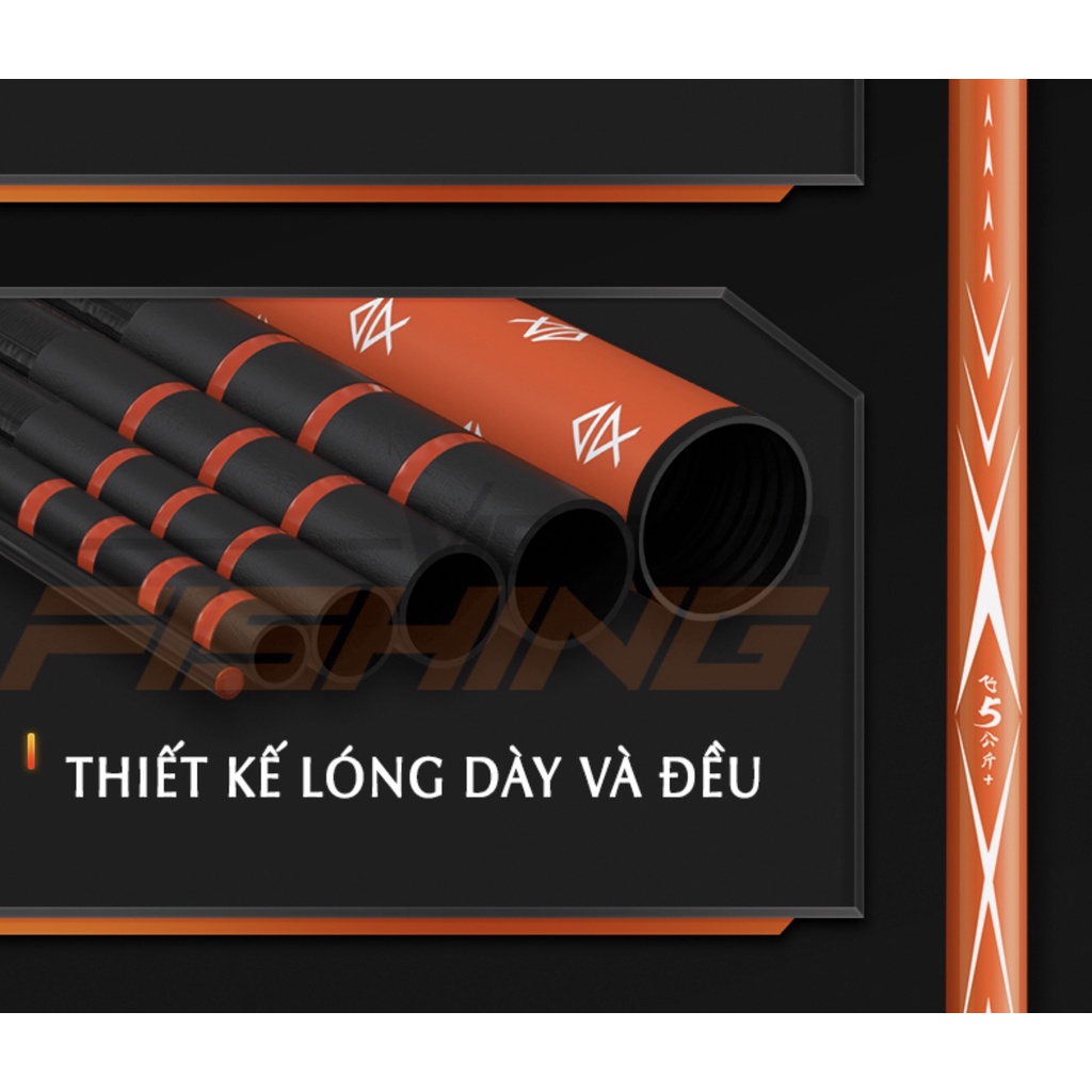 Cần câu tay HANDING La Văn Cương siêu tải, chuyên câu săn hàng