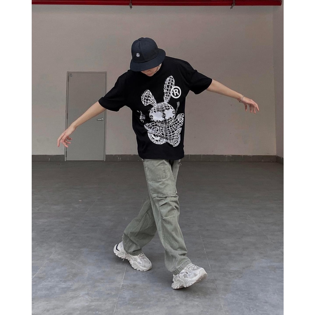 Áo thun Bad Rabbit Tee Local Brand Unisex - Áo phông nam nữ tay lỡ, form rộng Wearzone