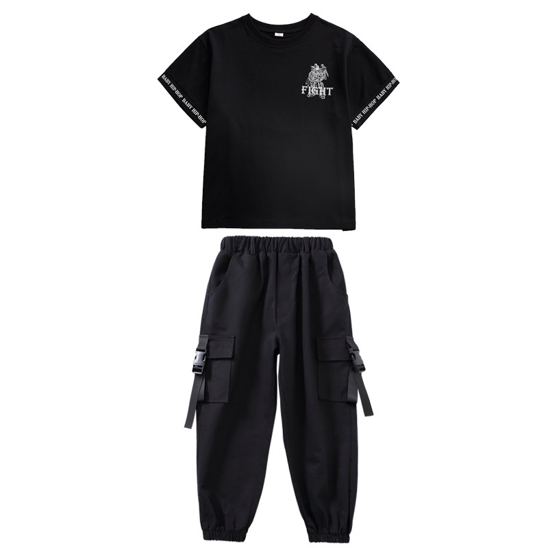 Áo Vest Nhảy Hip-Hop Đường Phố Cá Tính Thời Trang Cho Bé Trai Và Bé Gái Màu Tối A3