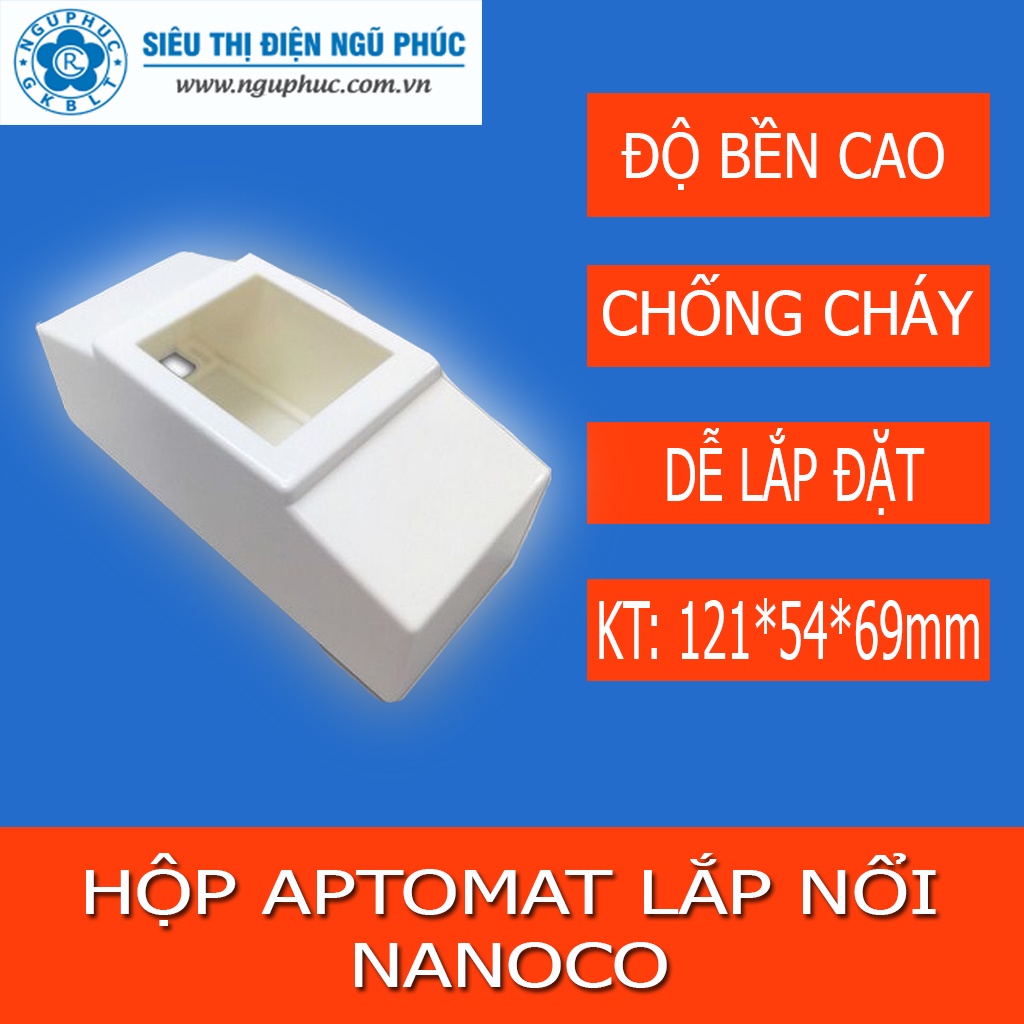 Hộp aptomat nổi NANOCO NHB9801