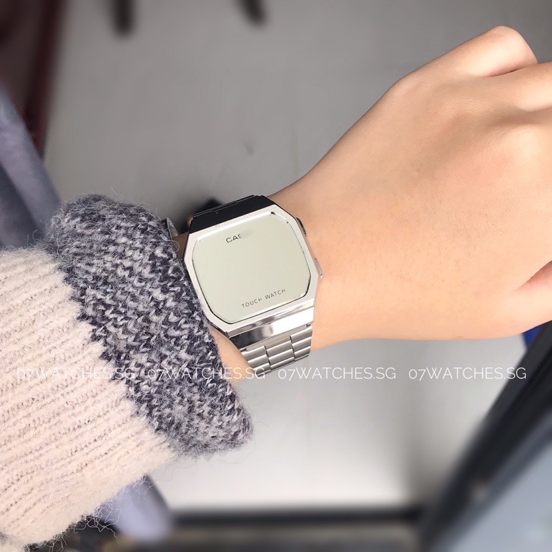 [watches.sg] Đồng hồ thời trang nam nữ A168 TOUCH WATCH- Mặt cảm ứng tráng gương