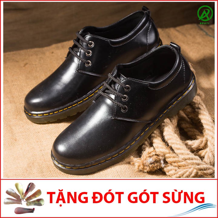 Giày Da Nam AROTI Dáng Boot Chất Da Đẹp Cao Cấp,Đế Khâu Chắc Chắn Form Mạnh Mẽ,Nam Tính Màu Nâu,Đen- Đủ size M353-D(ĐG)