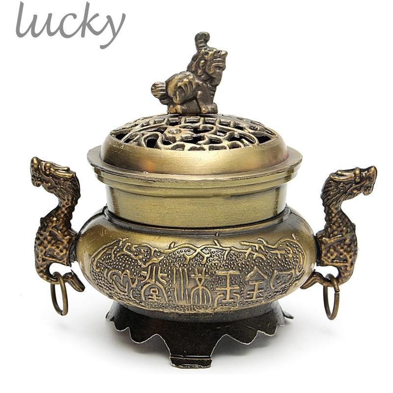 Lư đốt trầm hương kiểu dáng cổ điển khắc họa tiết tinh tế sang trọng tùy chọn