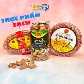 [Hộp 400gr - 500gr] Hạt Điều Rang Muối Loại 1 Nguyên Vỏ Lụa Heothy Food Chính Hãng Chất Lượng Cao