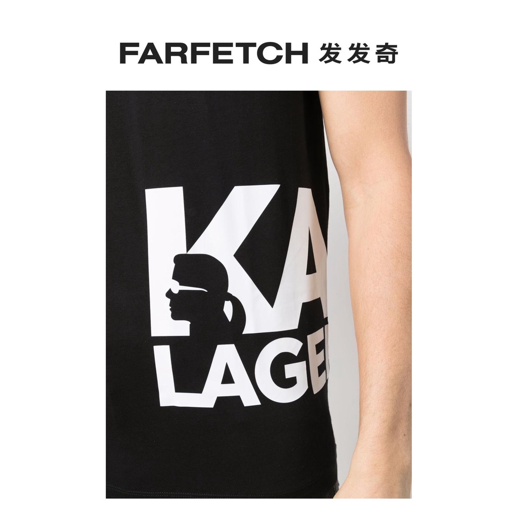 Áo Thun Tay Ngắn In logo KARL LAGERFELD Đơn Giản Thoáng Khí Thời Trang Cho Nam Và Nữ