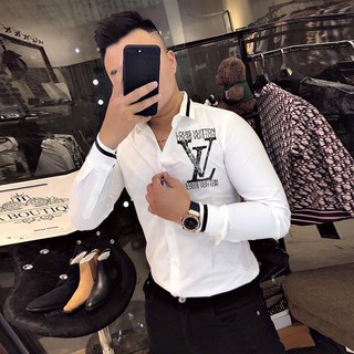 [HOT SALE] Áo Sơ Mi Nam Thời Trang LV Cao Cấp | Hàng Form Chuẩn HQ SM96 (Ảnh thật)