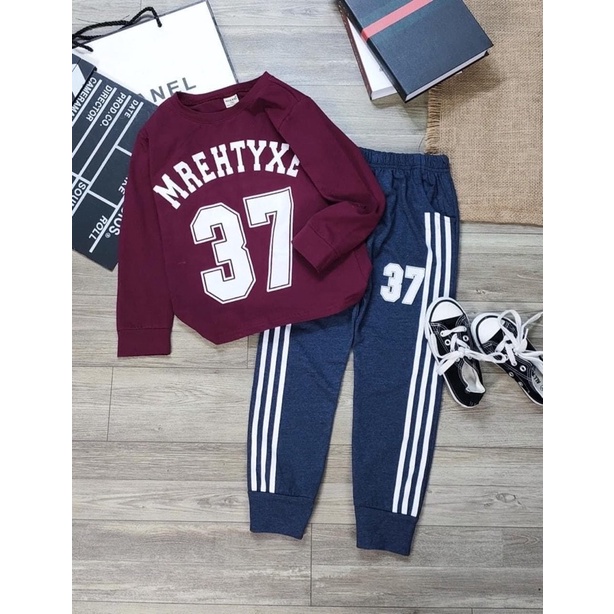 Đồ bộ tay dài bé trai size đại 20-35kg