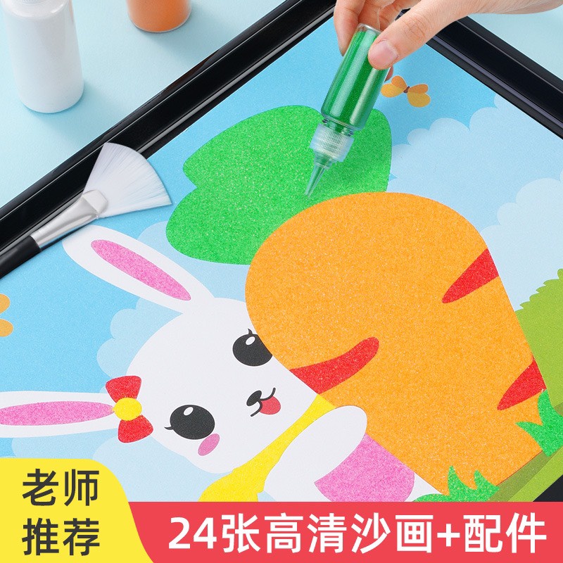 Đồ chơi tranh cát 12 màu cho bé từ 3 4 5 tuổi, giúp bé rèn luyện vận động tinh, nhận biết màu sắc