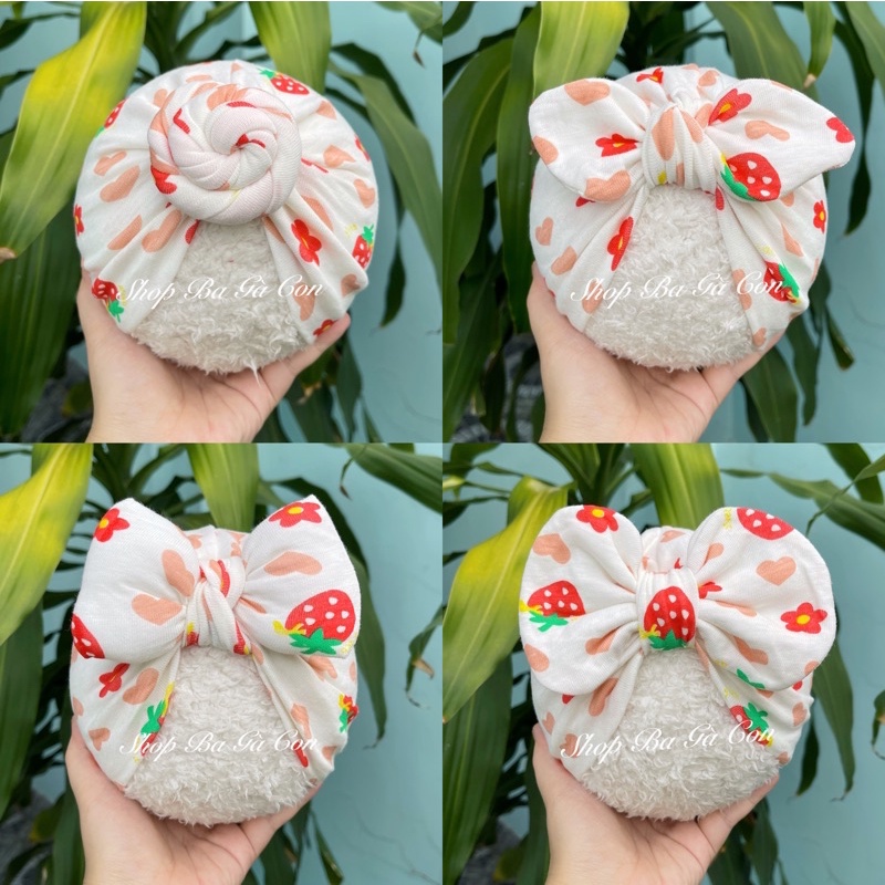 Mũ turban cho bé