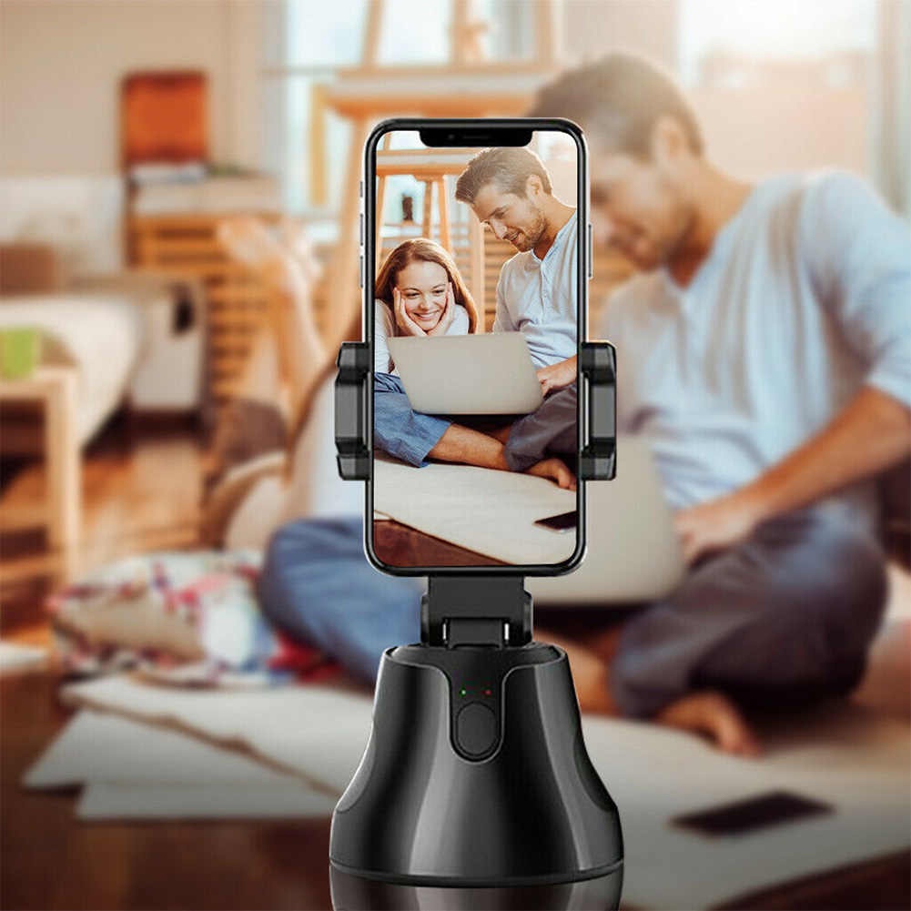 Gậy Selfie Tích Hợp Giá Đỡ Điện Thoại Xoay 360 Độ Tiện Dụng, Nhận Dạng Khuân Mặt, Tự Động Theo Dõi, Tự Động Chụp Ảnh.