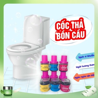 [ HÀNG MỚI] Cốc thả có nắp bạc bồn cầu hương hoa cao cấp HÀN QUỐC 180g