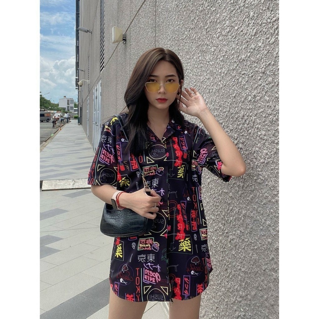 [Mã FAMAYMA2 giảm 10K đơn 50K] Áo sơ mi nam nữ ngắn tay form rộng dáng suông/ áo sơ mi cặp đôi unisex | BigBuy360 - bigbuy360.vn