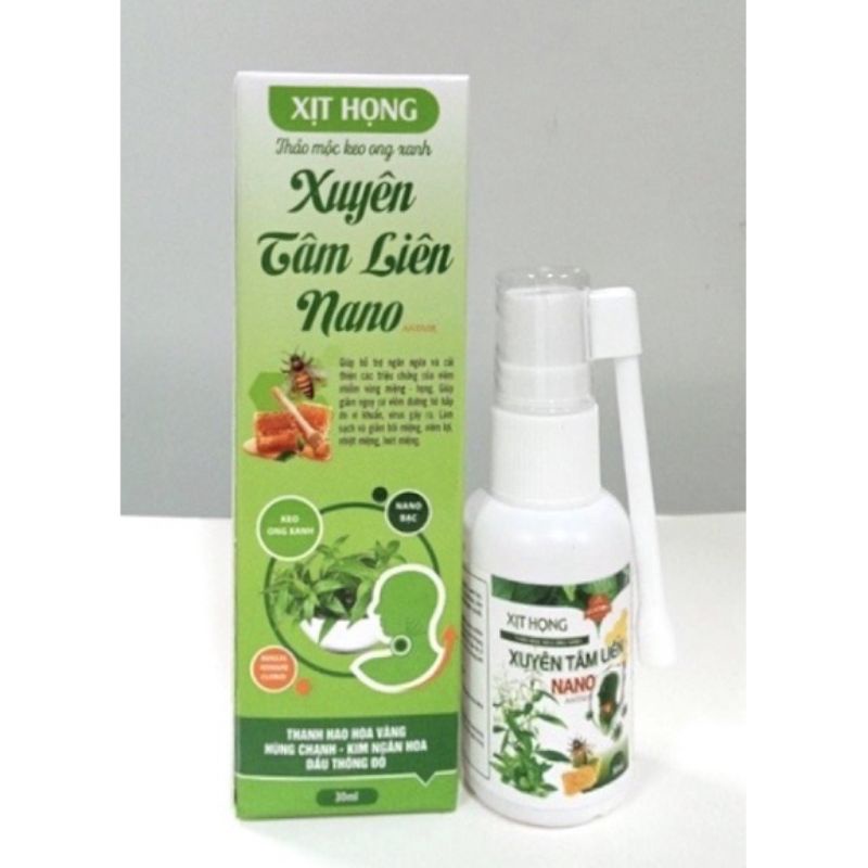 Xịt họng Xuyên Tâm Liên Keo Ong Xanh