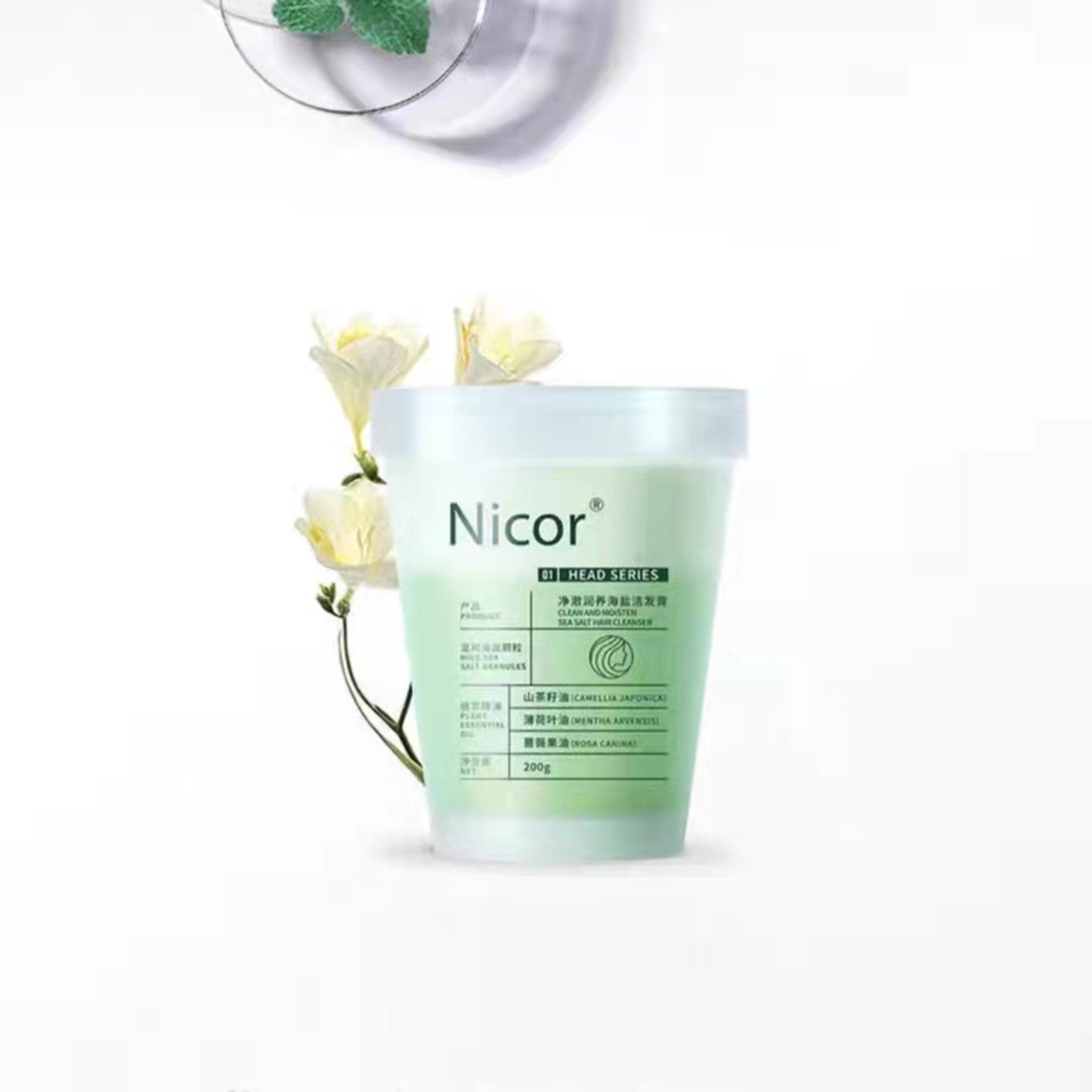 [ HOT] Tẩy da chết da đầu NICOR kiểm soát dầu nhờn, giảm bết tóc, làm sạch và chăm sóc tóc hàng nội địa trung.