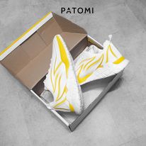 Giày thể thao nam cổ thấp chính hãng PATOMI, giày sneaker nam trắng lửa vàng phong cách ulzzang Hàn quốc-G226