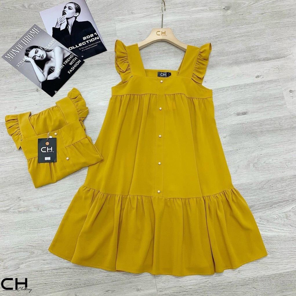 váy bầu chất lụa hàn cánh tiên sang chảnh thoải mái