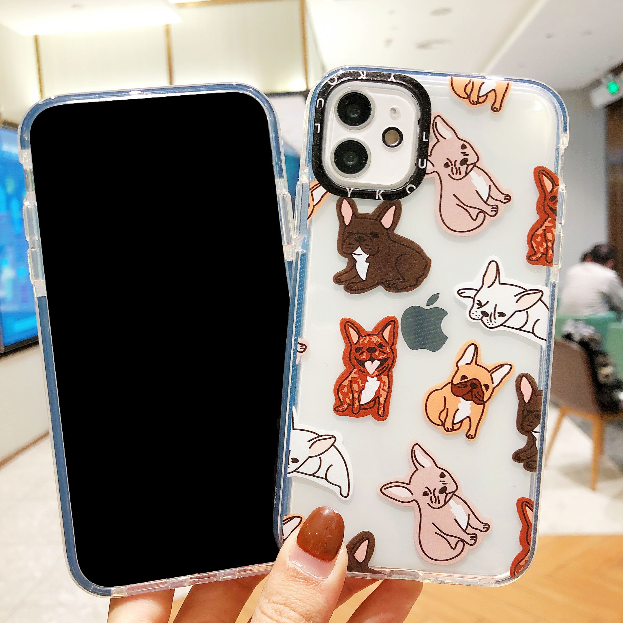 Iphone 12 11 Pro Max Se 2020 Xs Max Xr 6s 8 7 Plus 12 Mini ốp điện thoại Tpu Chống Sốc Trong Suốt In Hình Chú Chó Dễ Thương Cho | BigBuy360 - bigbuy360.vn