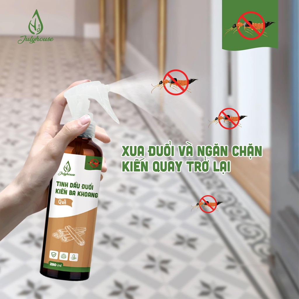 Bình xịt đuổi kiến ba khoang 280ml JULYHOUSE