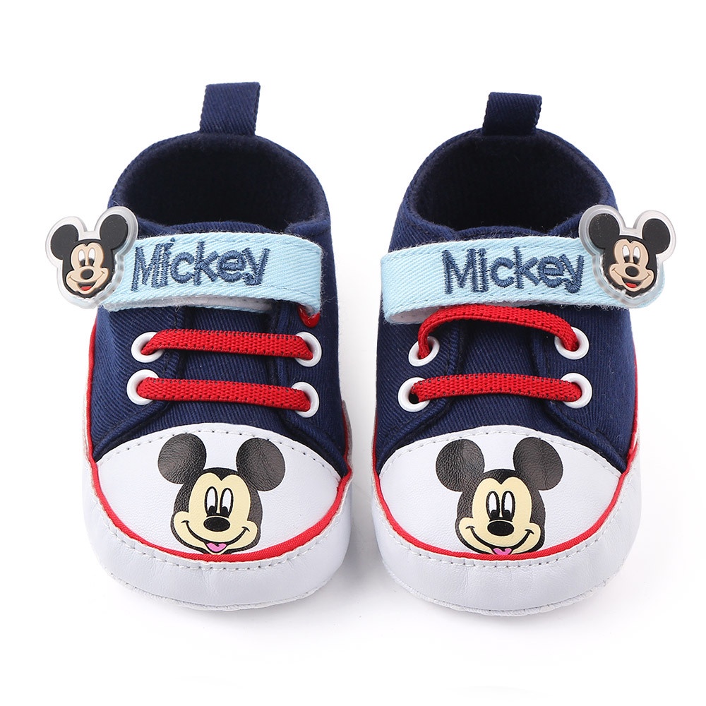 Giày Tập Đi Chống Trượt Hình Chuột Mickey Cho Bé