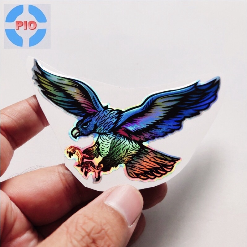 Tem Sticker 7 Màu Phản Quang Đại Bàng/ Chim ưng Trang Trí Xe Máy, Điện Thoại, Laptop