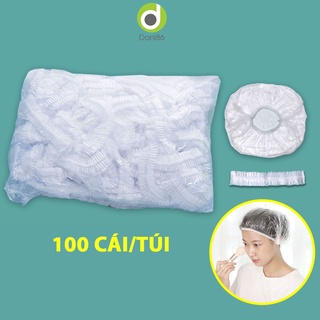 Mũ trùm làm tóc, chống ướt tóc khi tắm hoặc ủ tóc tiện lợi ( Túi 100 cái)_Doni86_DOPK193