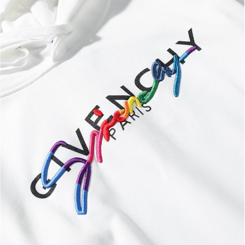 Áo Hoodie Cotton Thêu Chữ Givenchy Thời Trang Cho Nam Nữ