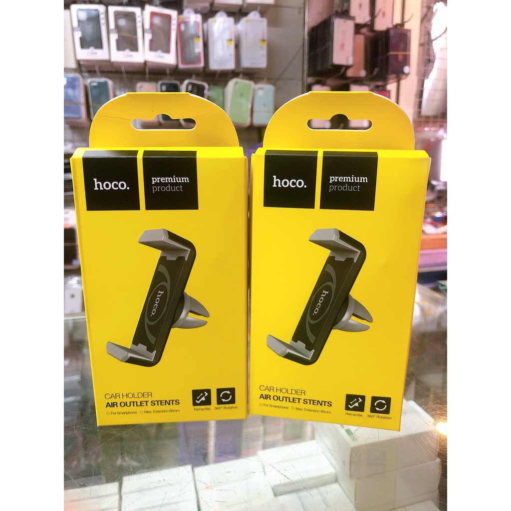 Giá đỡ - kẹp điện thoại trên ô tô xe hơi cao cấp hoco cph01 gắn cửa gió điều hòa - quang phụ kiện | BigBuy360 - bigbuy360.vn