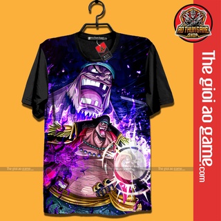 Áo One Piece Râu đen tứ hoàng (3D Đen) áo đảo hải tặc Anime Manga (Shop AoThunGameVn)