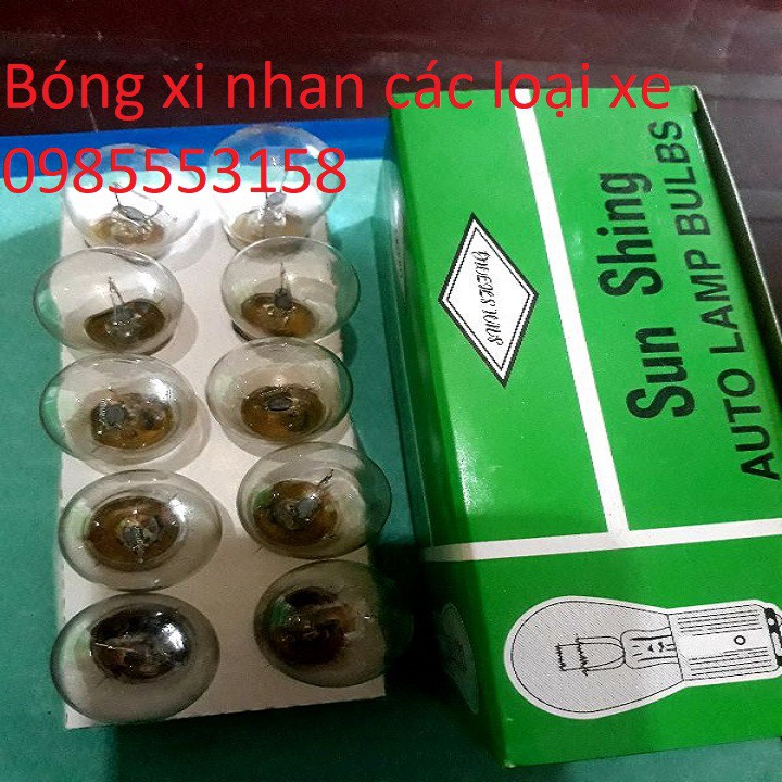 Bóng đèn xi nhan ô tô xe máy ( 1 hộp 10 bóng) loại 12v và 24V