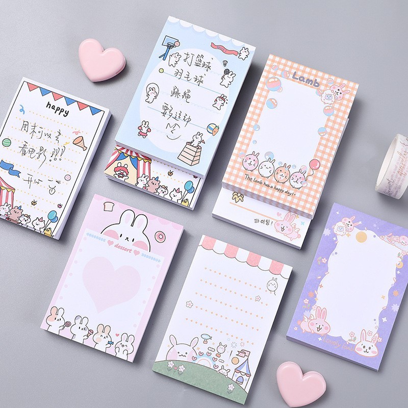 Set 100 Giấy Note, Giấy Ghi Chú, Sticky, Note To Do List Dễ Thương Nhiều Mẫu ST37