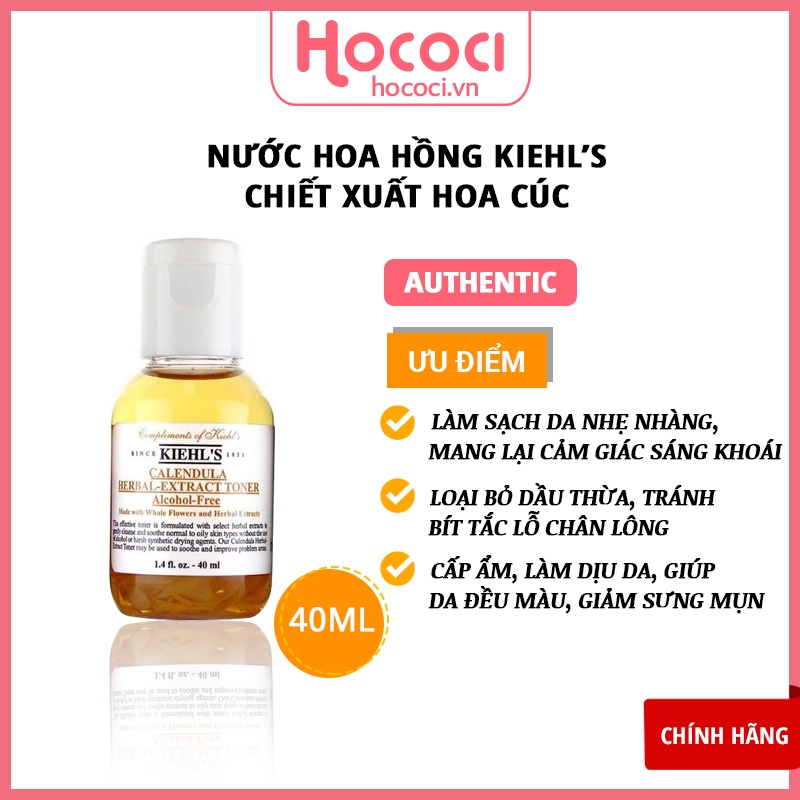 ✅[CHÍNH HÃNG] Toner Kiehl's Chiết Xuất Hoa Cúc Size Mini 40ML