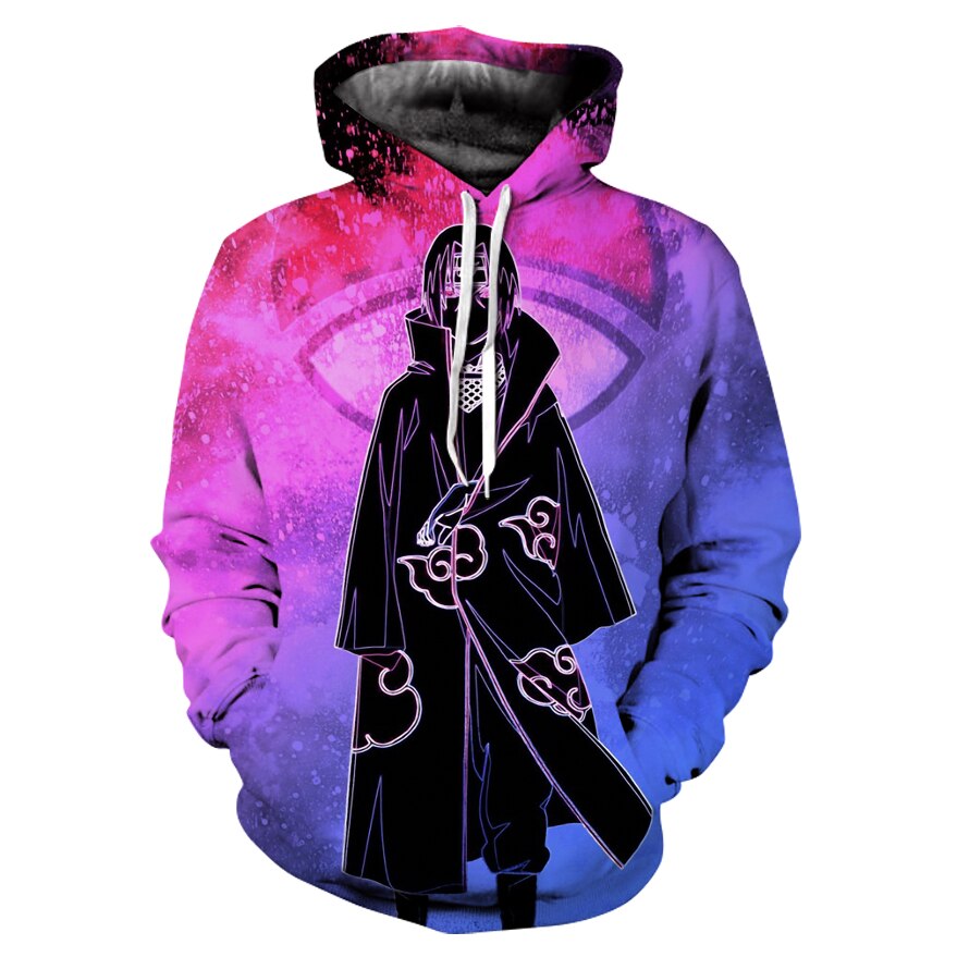Áo Hoodie Họa Tiết Naruto Boruto Uzumaki Uchiha Sasuke Akatsuki 3d Thời Trang Cho Nam Và Nữ 2021