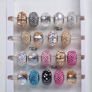 BeCharm Pha Lê Swarovski Mặt Cắt Dát Hình Thoi S14mm