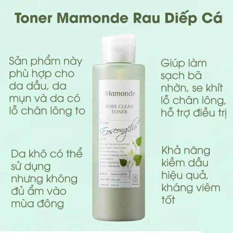 [Mã SKAMSALE8 giảm 10% đơn 200K] Nước hoa Hồng ngừa mụn mamonde | BigBuy360 - bigbuy360.vn