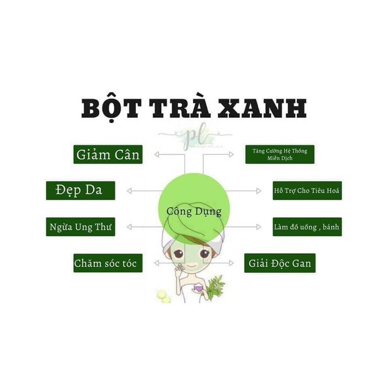 Combo 1 gói bột trà xanh 100g + 1 ủ trắng sữa non 100ml ( tặng kèm que đắp ) | BigBuy360 - bigbuy360.vn
